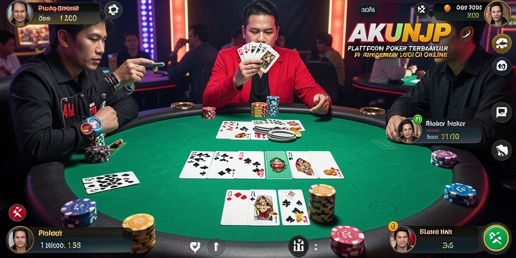 Tampilan gameplay poker yang menawan dan mengasyikkan