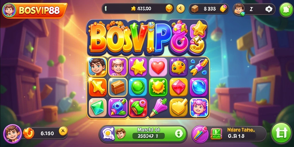Gameplay menarik dari BOSVIP88 dalam kategori Match-3.
