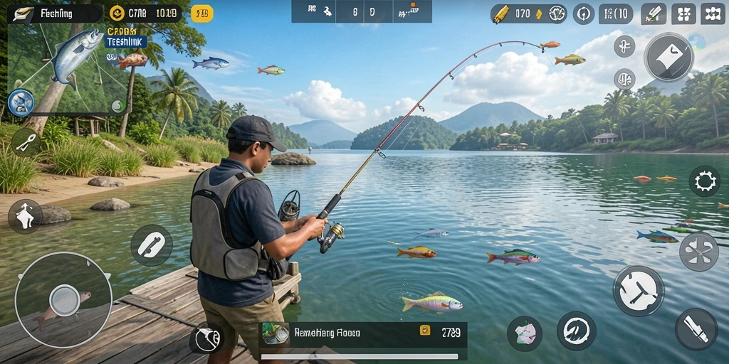 Gameplay menakjubkan di C789 dengan pengalaman memancing yang realistis.