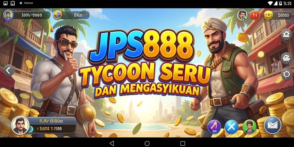 Screenshot dari gameplay JPS888 yang menunjukkan aktivitas Tycoon.
