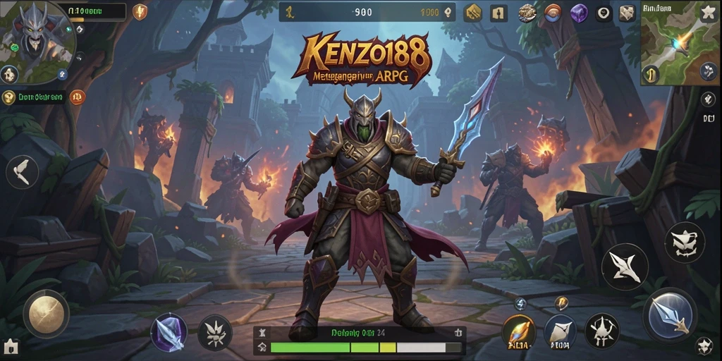 Tampilan gameplay menegangkan di KENZO188 dengan pertarungan seru.
