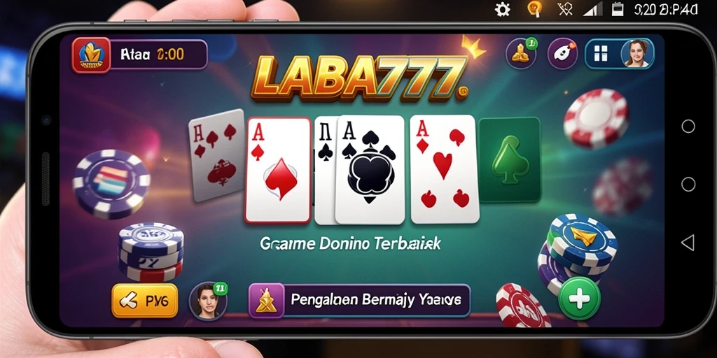 Tangkapan layar LABA777 menunjukkan gameplay Domino yang seru dan grafis menarik.