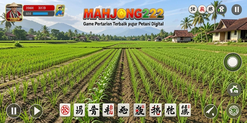 Gameplay seru dan penuh warna di MAHJONG222 saat bertani.