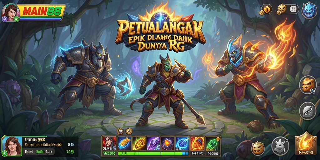 Gameplay seru RPG dengan grafis memukau.
