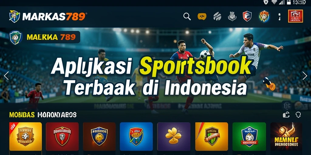 Tampilan utama MARKAS789 menampilkan opsi taruhan olahraga yang beragam.