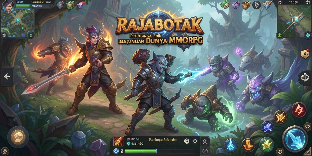 Tangkapan layar menunjukkan aksi bertempur seru dalam RAJABOTAK.