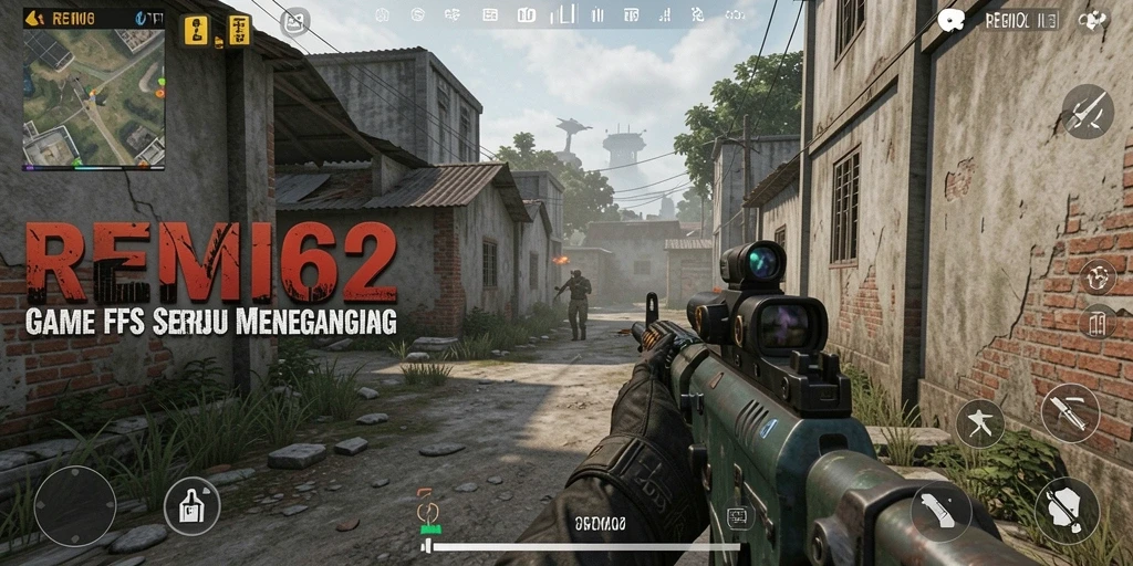 Tampilan gameplay seru dalam REMI62 saat pertempuran epik berlangsung.