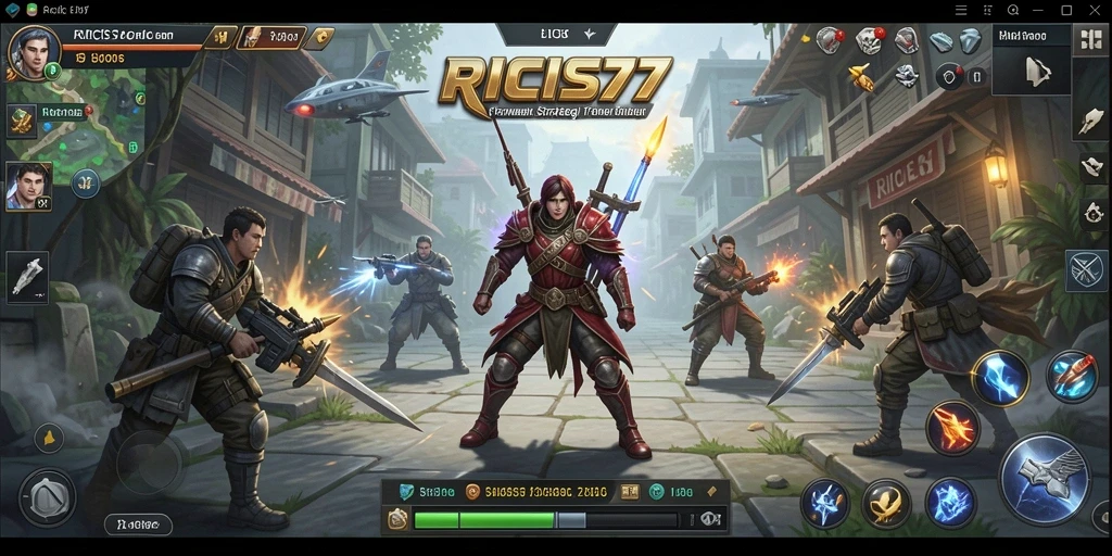 Tampilan gameplay RICIS77 yang menegangkan dengan strategi SLG.