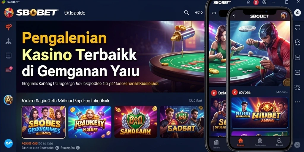 Tangkapan layar utama SBOBET menampilkan gameplay Kasino yang menarik.