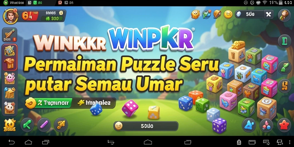 Tampilan gameplay seru dari WINPKR menantang otak Anda.