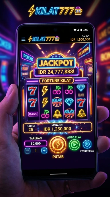 Tampilan aplikasi kilat777 yang modern dan menarik.